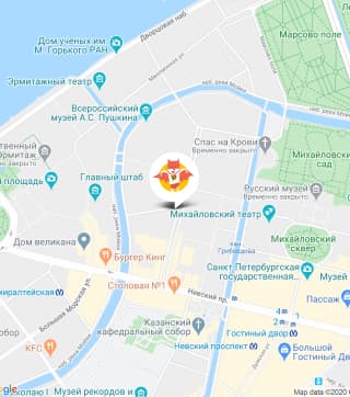 Карта с местоположением офиса.